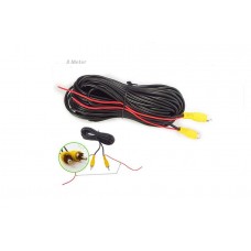 8 meters RCA video cable with the power cable to the rear view camera